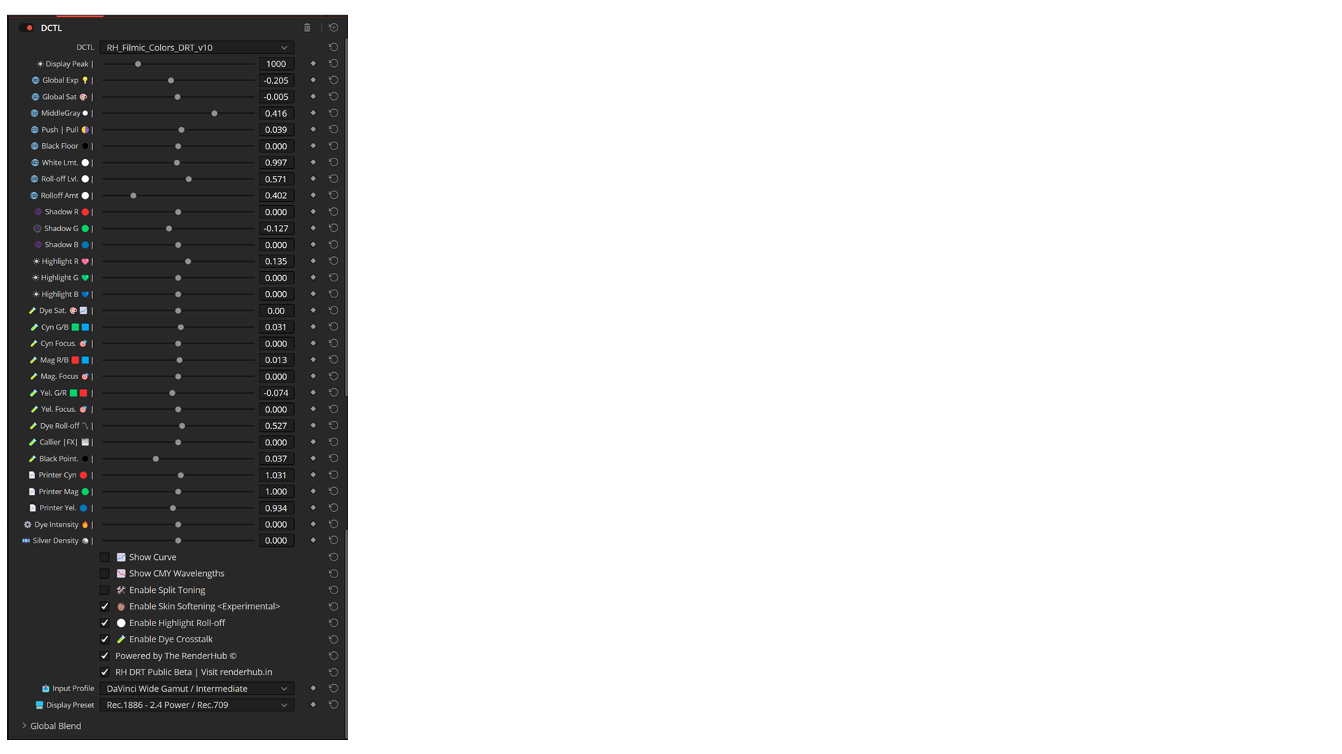 RH DRT UI Floating Controls